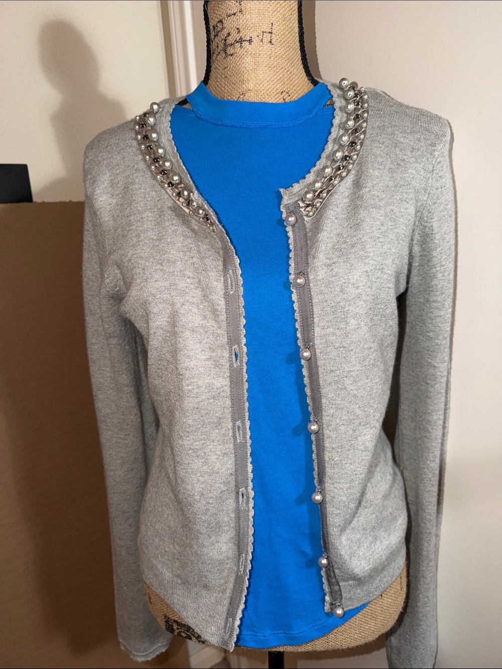 Cashmere and silk cardigan pre owned